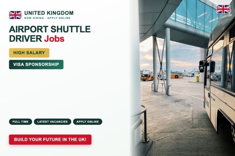 Airport Shuttle Driver Jobs in UK - High Salary - Apply For Latest Vacancies